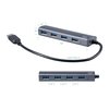 Monoprice USB 3.0 4-port Aluminum Hub_ with AC Adapter 21671